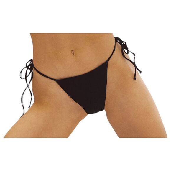 Skatie Elsa Suva Plaid String Swim Bikini Bottoms Size Large NEW with Tags - Picture 5 of 9